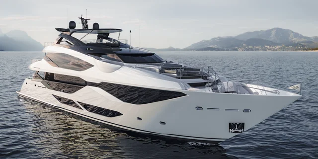 Layer by layer, a legacy begins: Hull No.1 of the Sunseeker 134 Superyacht